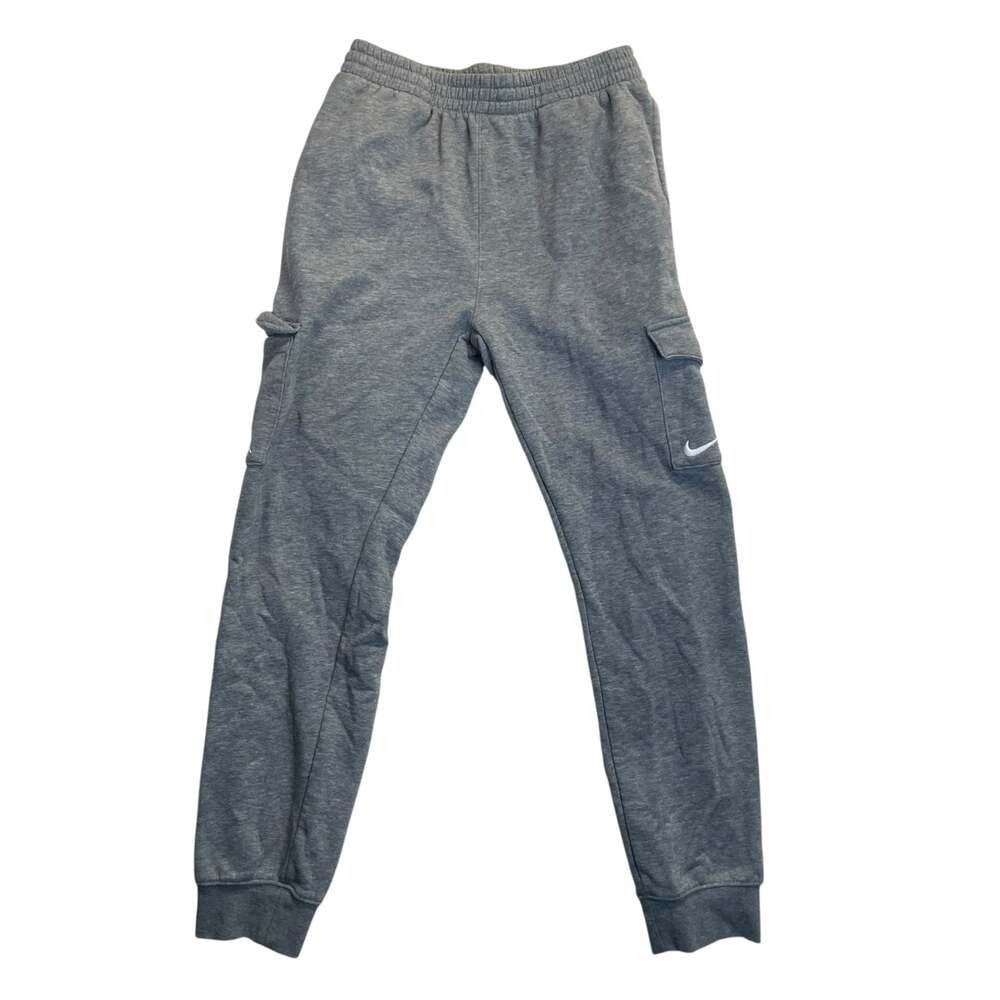 Nike 3Brand Youth XL Cargo Jogger Sweatpants Gray Fleece Swoosh